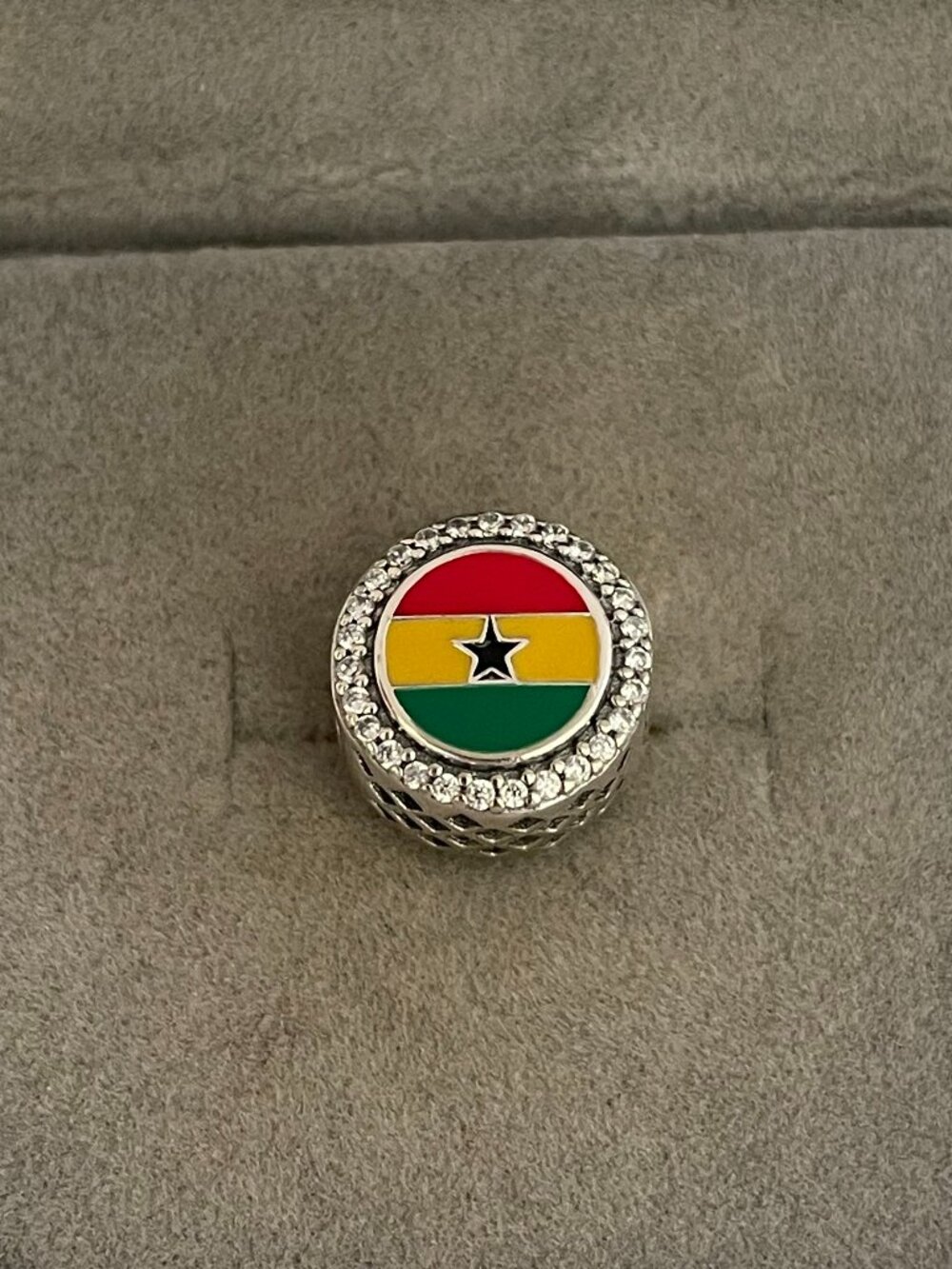 Pandora Ghana Flag Exclusive Charm Bead